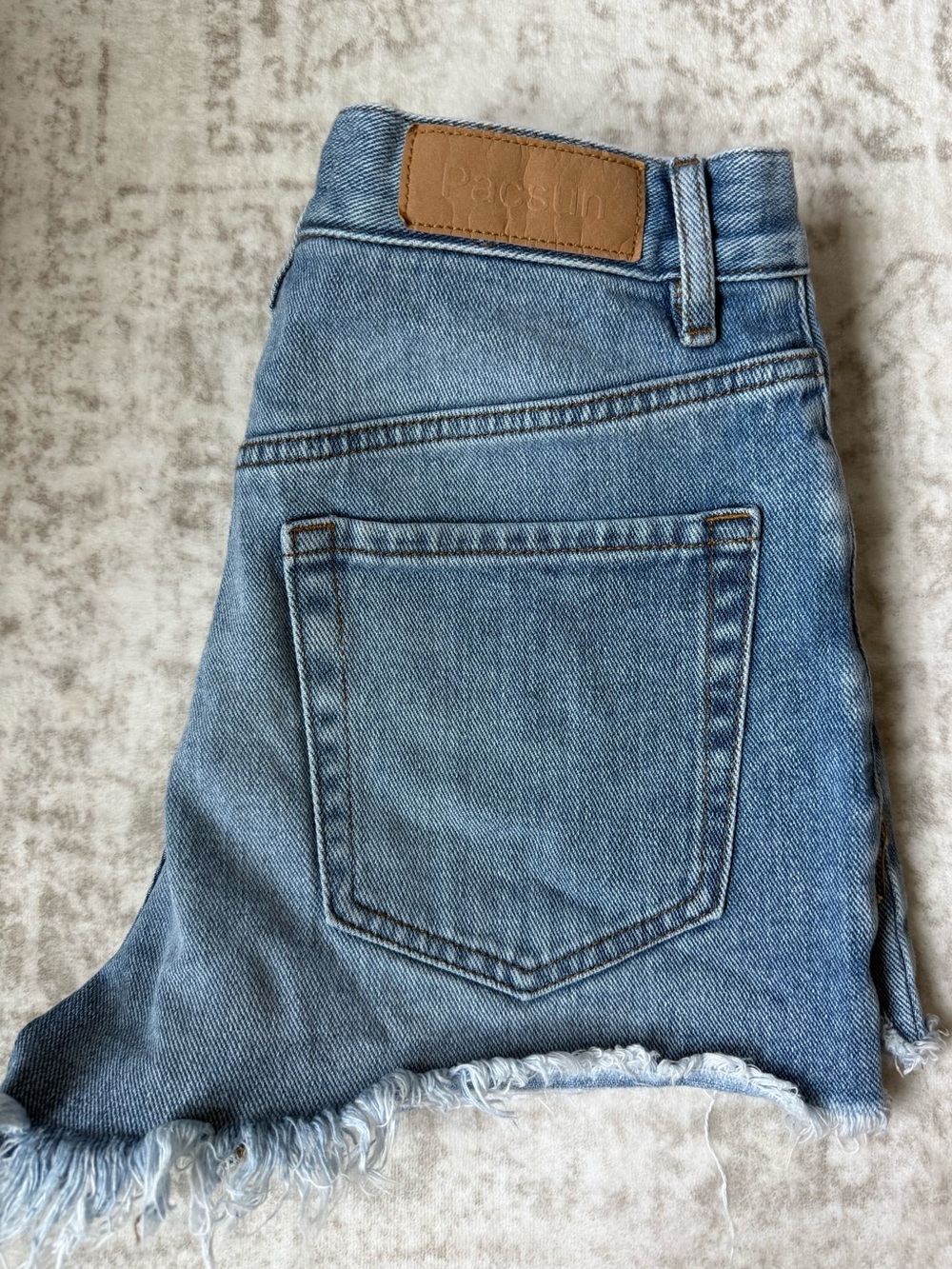 💙✨ PacSun Light Blue Frayed Denim Jean Shirts